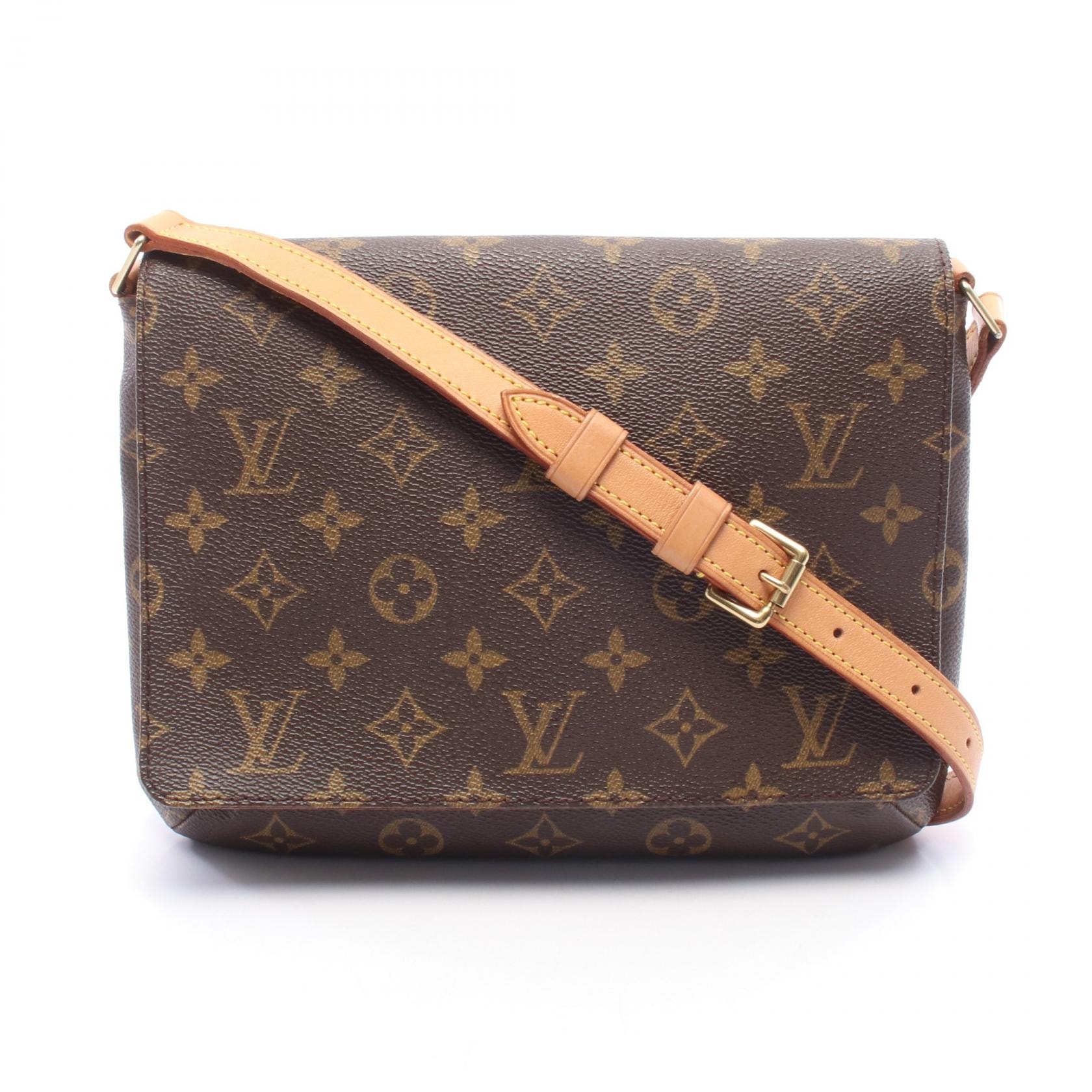 ルイ・ヴィトン LOUIS VUITTON ミュゼットタンゴ ショートストラップ ショルダーバッグ バッグ PVCコーティングキャンバス レザー モノグラム レディース ブラウン系 M51257 【中古】
