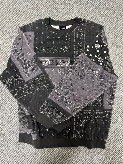Kith Deconstructed Bandana Crewneck "Black"