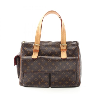 ルイ・ヴィトン LOUIS VUITTON ミュルティプリシテ ハンドバッグ バッグ PVCコーティングキャンバス レザー モノグラム レディース ブラウン系 M51162 【中古】