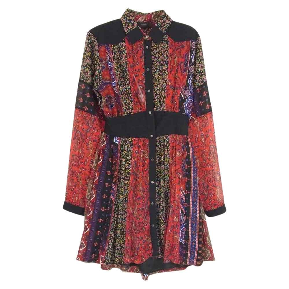 DIESEL ディーゼル ワンピース 花柄 総柄 シアー 長袖 ワンピース XXS【中古】