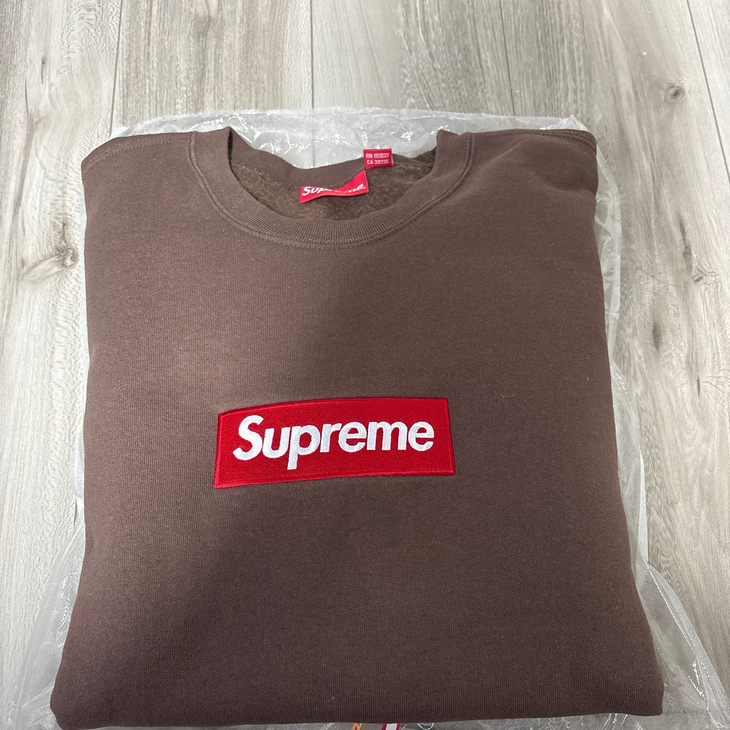 Supreme Box Logo Crewneck "Brown" (22FW)
