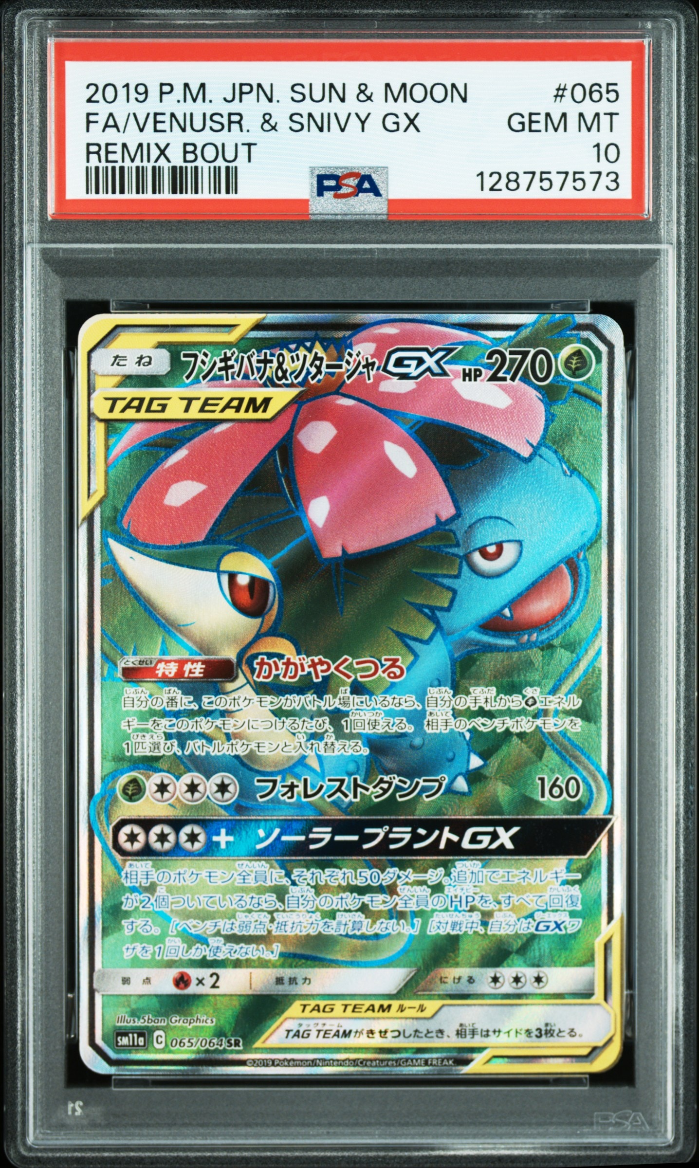 美品 フシギバナ＆ツタージャGX SR SM11a リミックスバウト SR フシギバナ＆ツタージャGX 買取 | [SM11a] 強化拡張パック