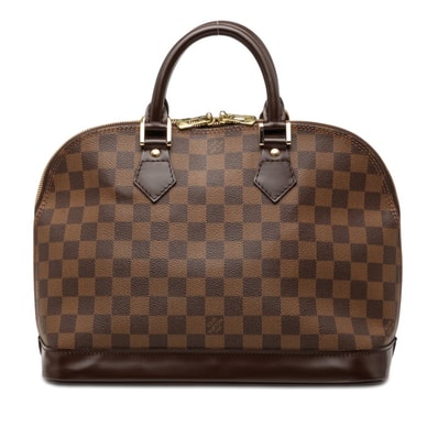ルイ ヴィトン ダミエ アルマ ハンドバッグ N51131 ブラウン PVC レザー レディース LOUIS VUITTON 【中古】