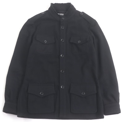 美品 ラフシモンズ ミリタリージャケット ブラック メンズ 46