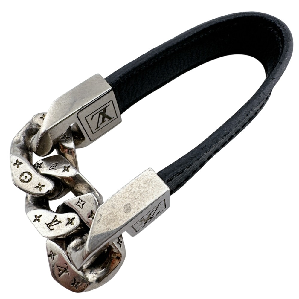 ルイヴィトン LOUIS VUITTON ブレスレット モノグラムエクリプス ブラスレ モノチェーン M6552 シルバー