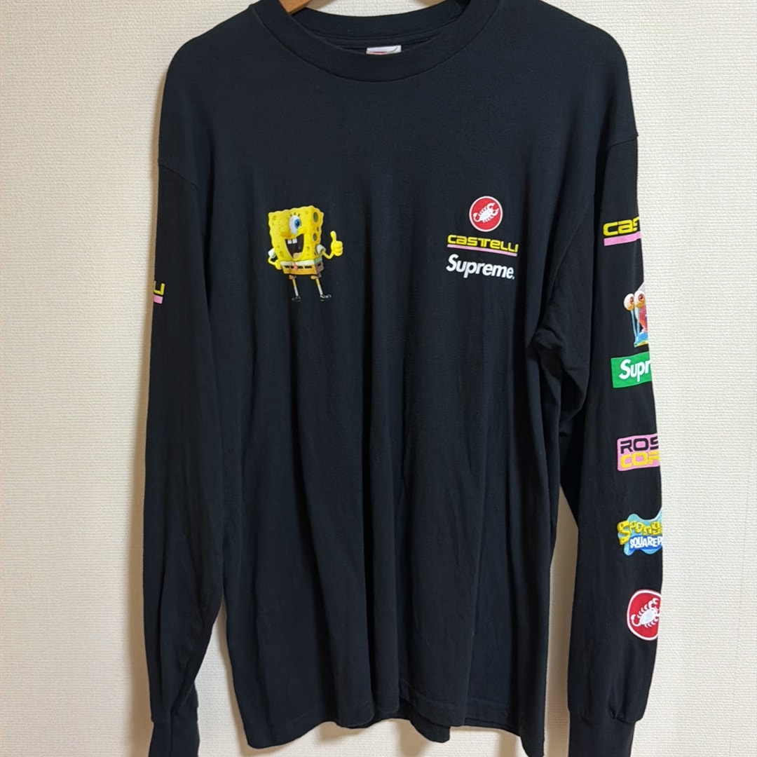 Supreme x SpongeBob Castelli Racing L/S Tee "Black"