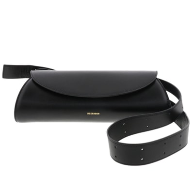JIL SANDER ジルサンダー カンローノ ショルダーバッグ ショルダーバッグ J07WD023 P4840 レザー ブラック レディース【中古】