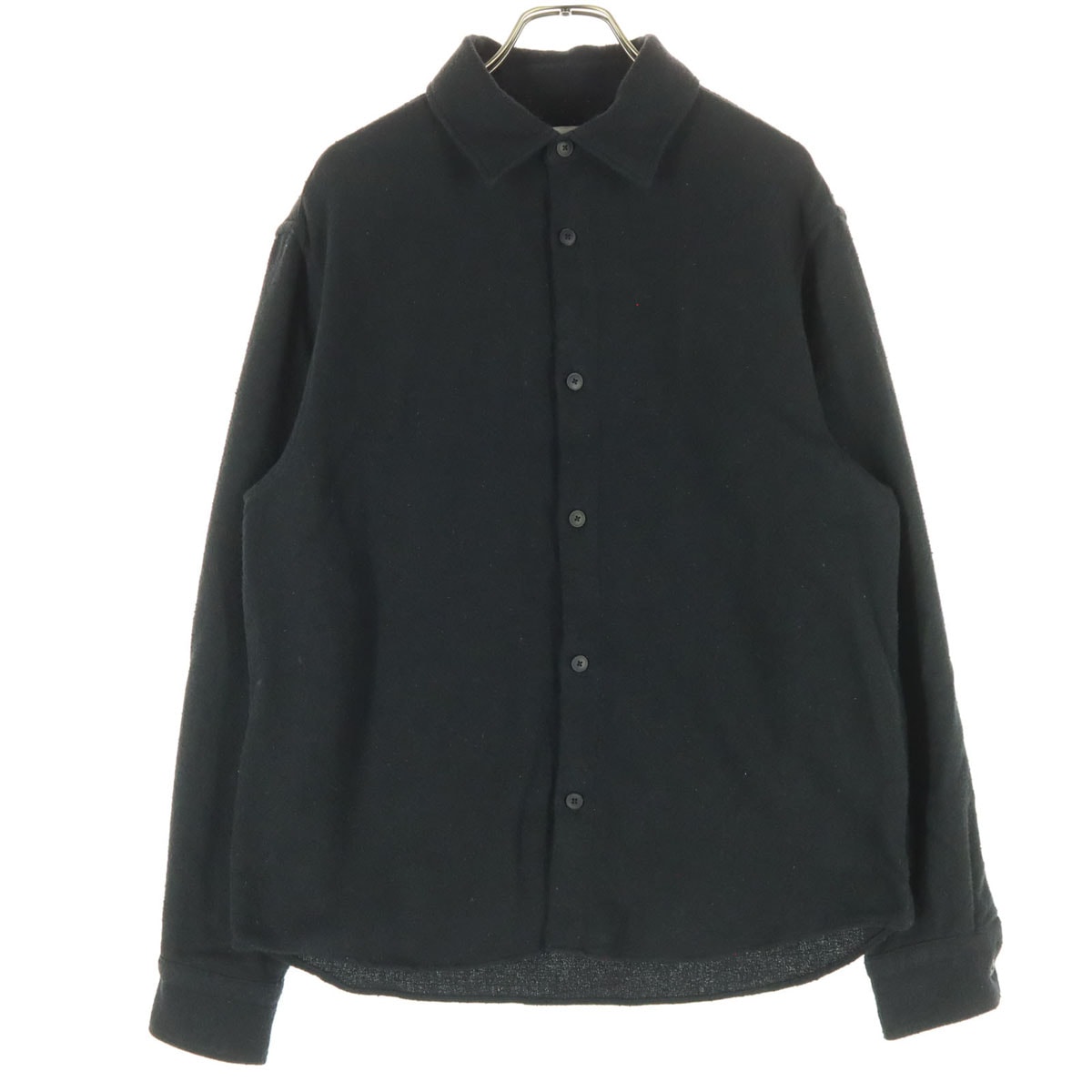 美品 ZARA ザラ 長袖 コットンシャツ M ブラック