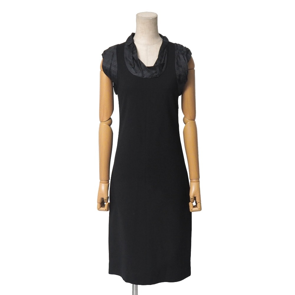 GIVENCHY ジバンシィ ワンピース サイズ36 ロゴ ジャージー ニット ノースリーブ ロング タイトワンピ―ス ブランド古着【中古】20251125/RA6717