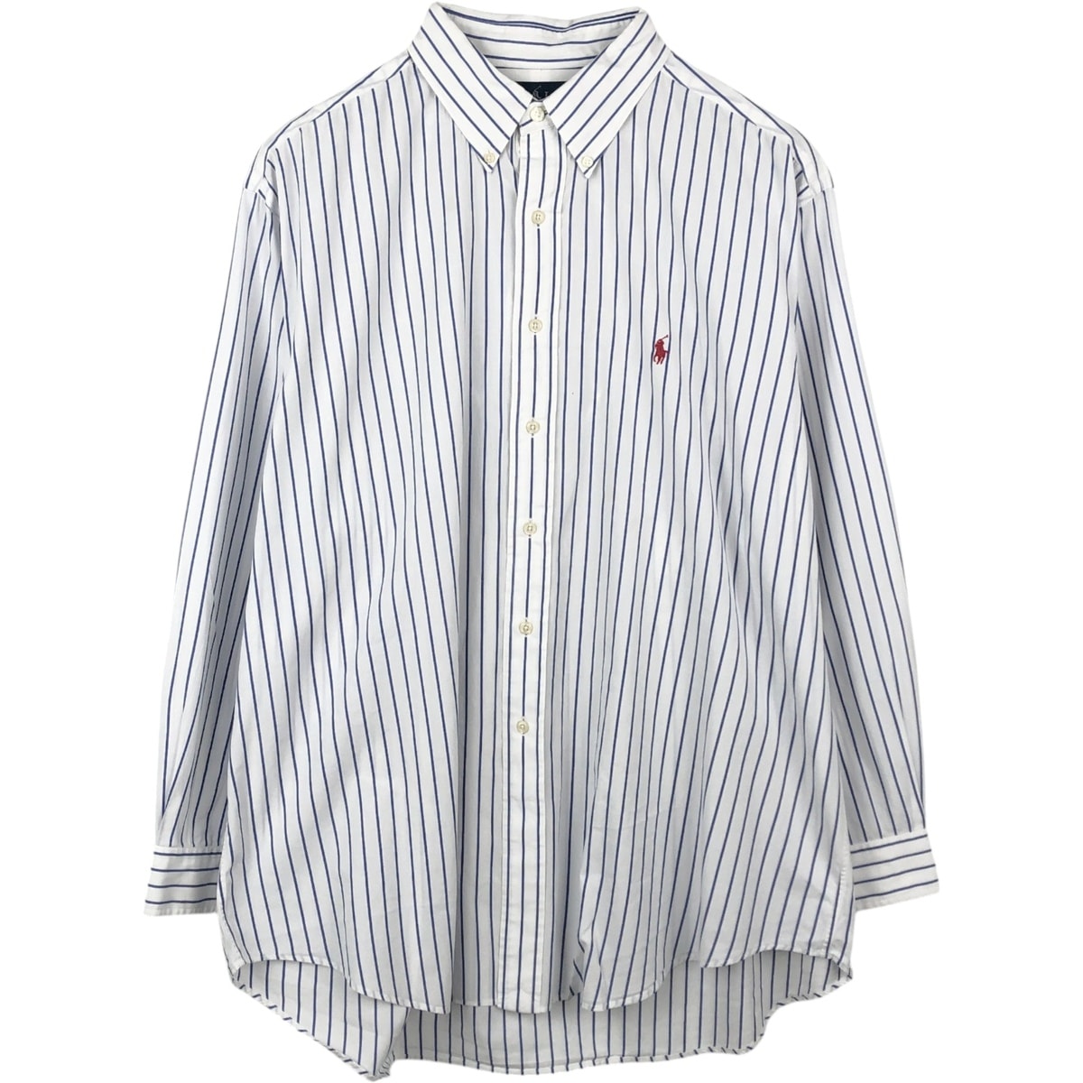 古着 ラルフローレン Ralph Lauren YARMOUTH 長袖 ボタンダウンストライプシャツ メンズXL相当/eaa666323