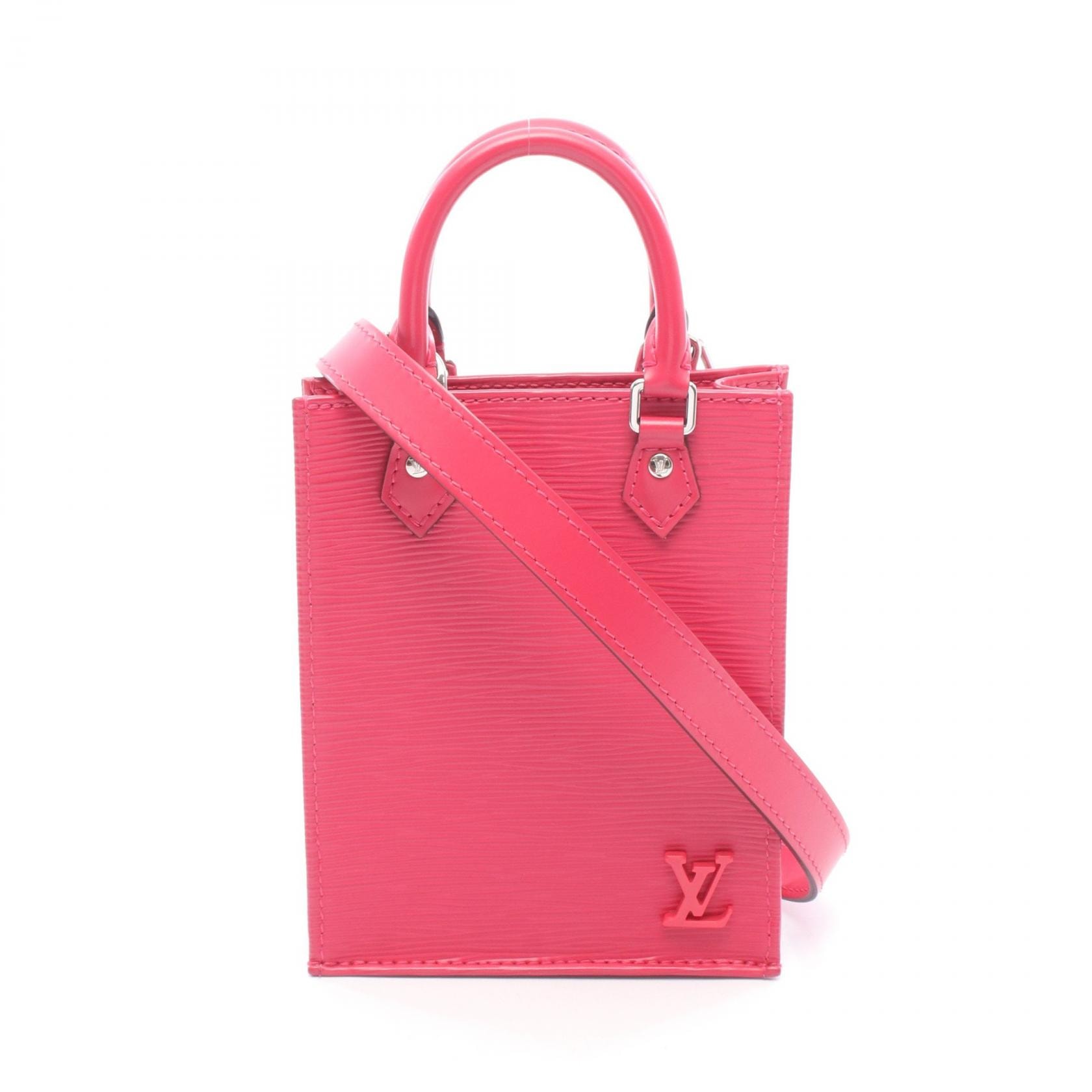 ルイ・ヴィトン LOUIS VUITTON プティット サックプラ 2WAY ハンドバッグ バッグ レザー エピ ピンク レディース ピンク系 ローズポンディシェリ M80168 【中古】