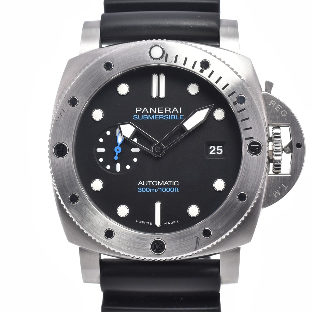 パネライ PANERAI PAM01229 サブマーシブル ブラック 自動巻き メンズ 美品 箱・保証書付き 腕時計 J#150491