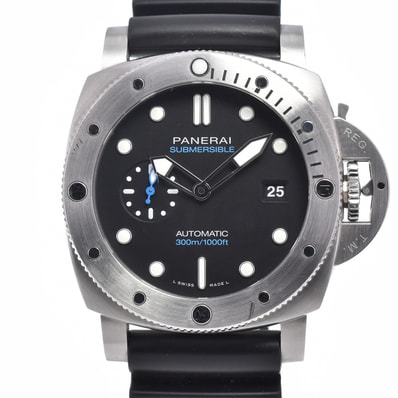 パネライ PANERAI PAM01229 サブマーシブル ブラック 自動巻き メンズ 美品 箱・保証書付き 腕時計 J#150491