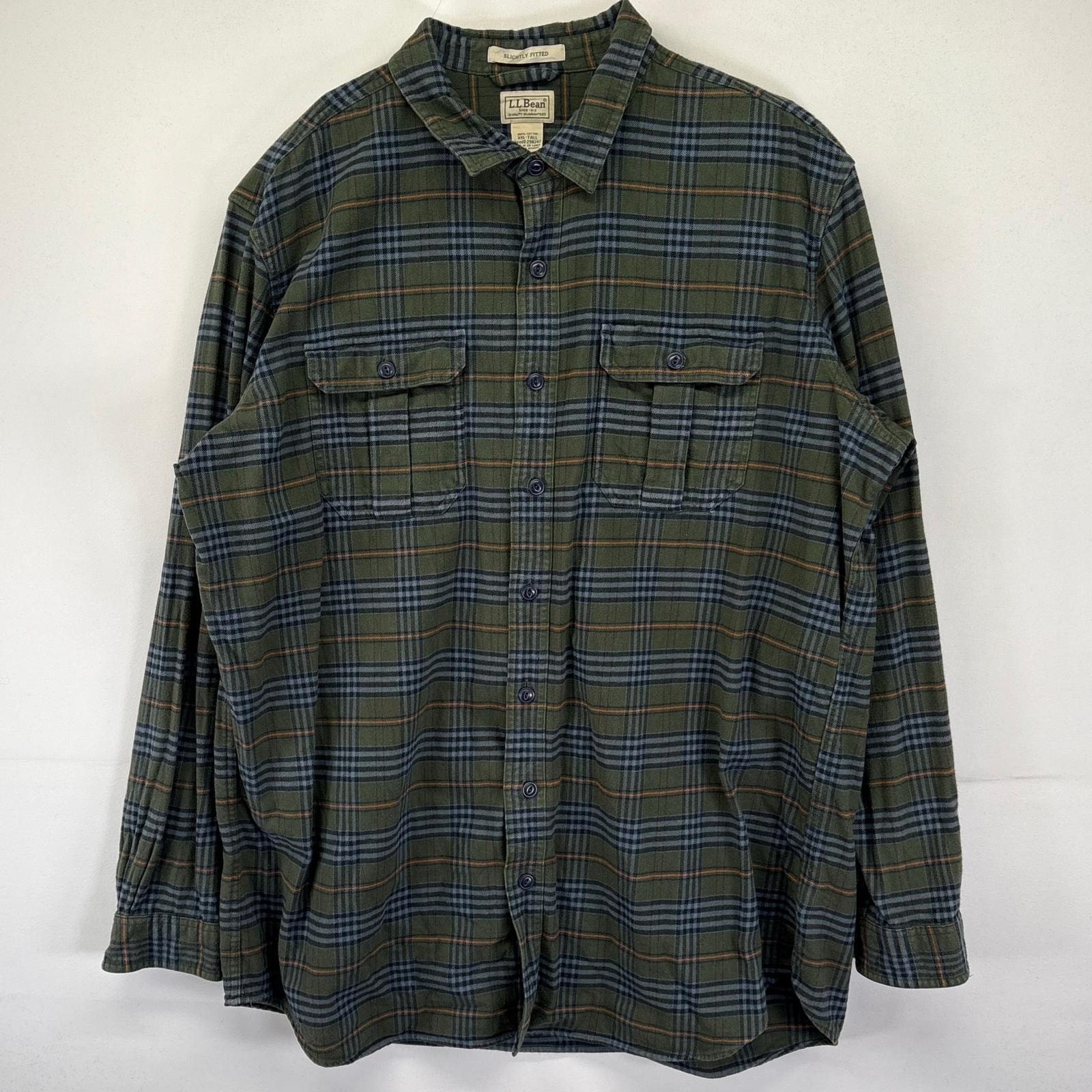 古着 エルエルビーン L.L.Bean 長袖シャツ 大きいサイズ チェック柄 ネルシャツ アウトドア 胸ポケット 2XL マルチカラー メンズ