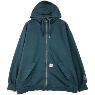 古着 カーハート Carhartt RAIN DEFENDER スウェットフルジップパーカー メンズXL相当/eaa632947