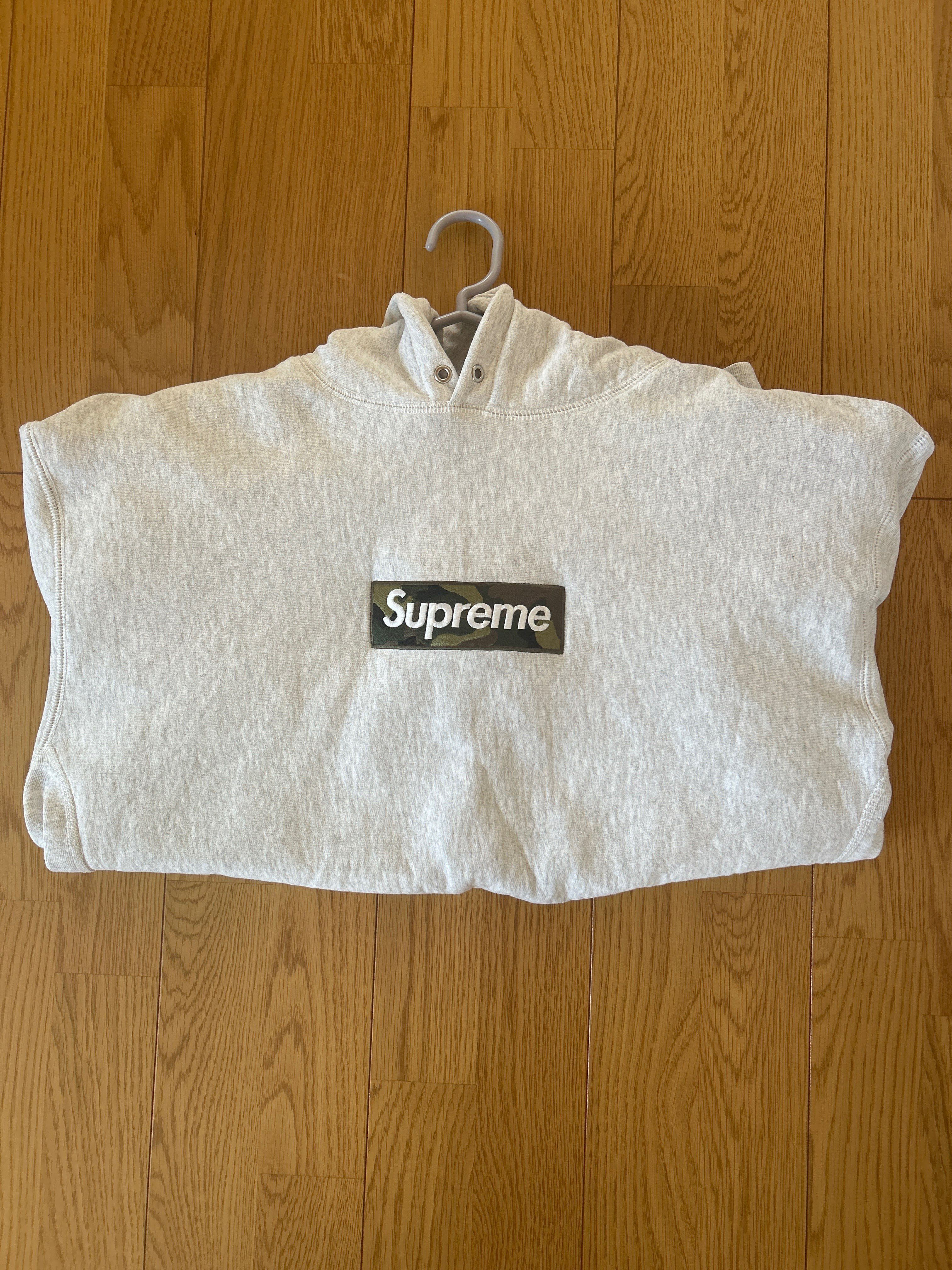 Supreme Box Logo Hooded Sweatshirt "Ash Grey" (23FW)