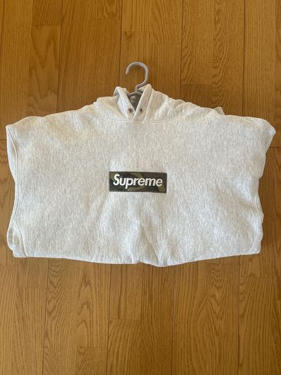 Supreme Box Logo Hooded Sweatshirt "Ash Grey" (23FW)