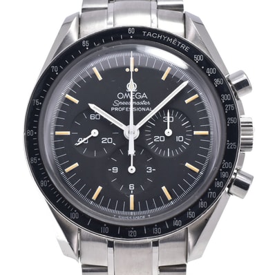 値下 オメガ OMEGA 345.0022 ヴィンテージ スピードマスター プロフェッショナル Cal.861 ブラック メンズ 良品 腕時計 O#148784