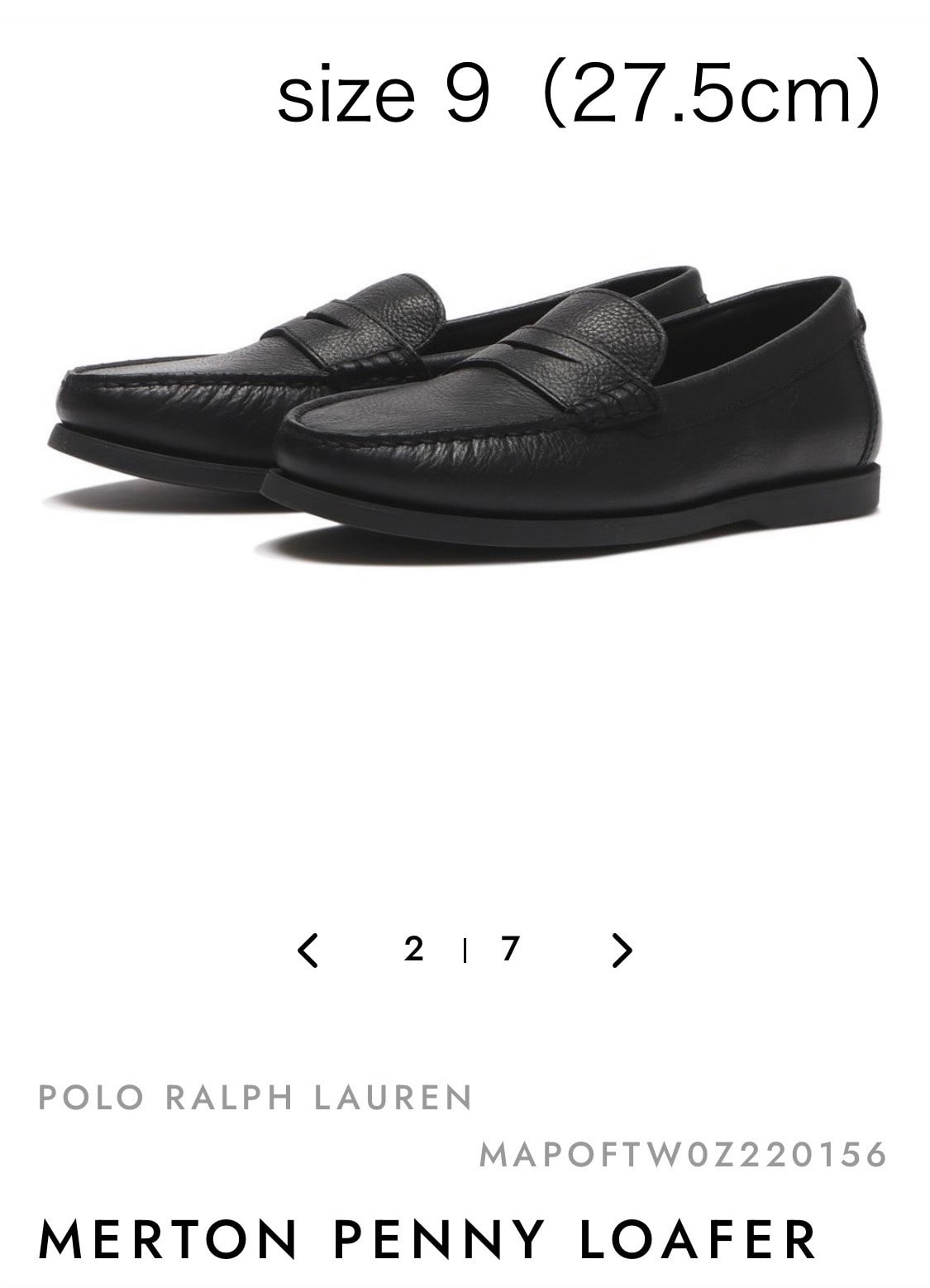 Polo Ralph Lauren Merton Penny Loafer "Triple Black" (BILLY'S Exclusive)
