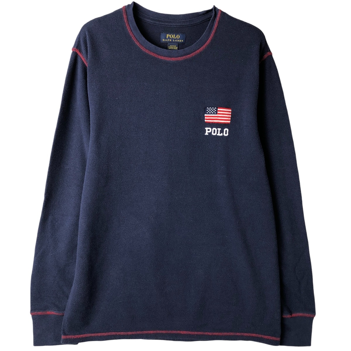 古着 ラルフローレン Ralph Lauren POLO RALPH LAUREN SLEEPWEAR サーマルロングTシャツ メンズL相当/eaa598457