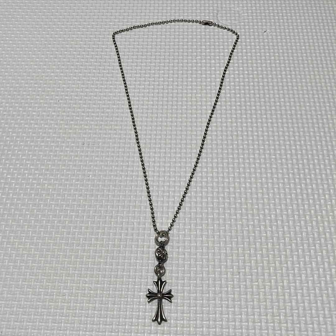 Chrome Hearts 1 Ball Tiny CH Cross Charm "Silver"
