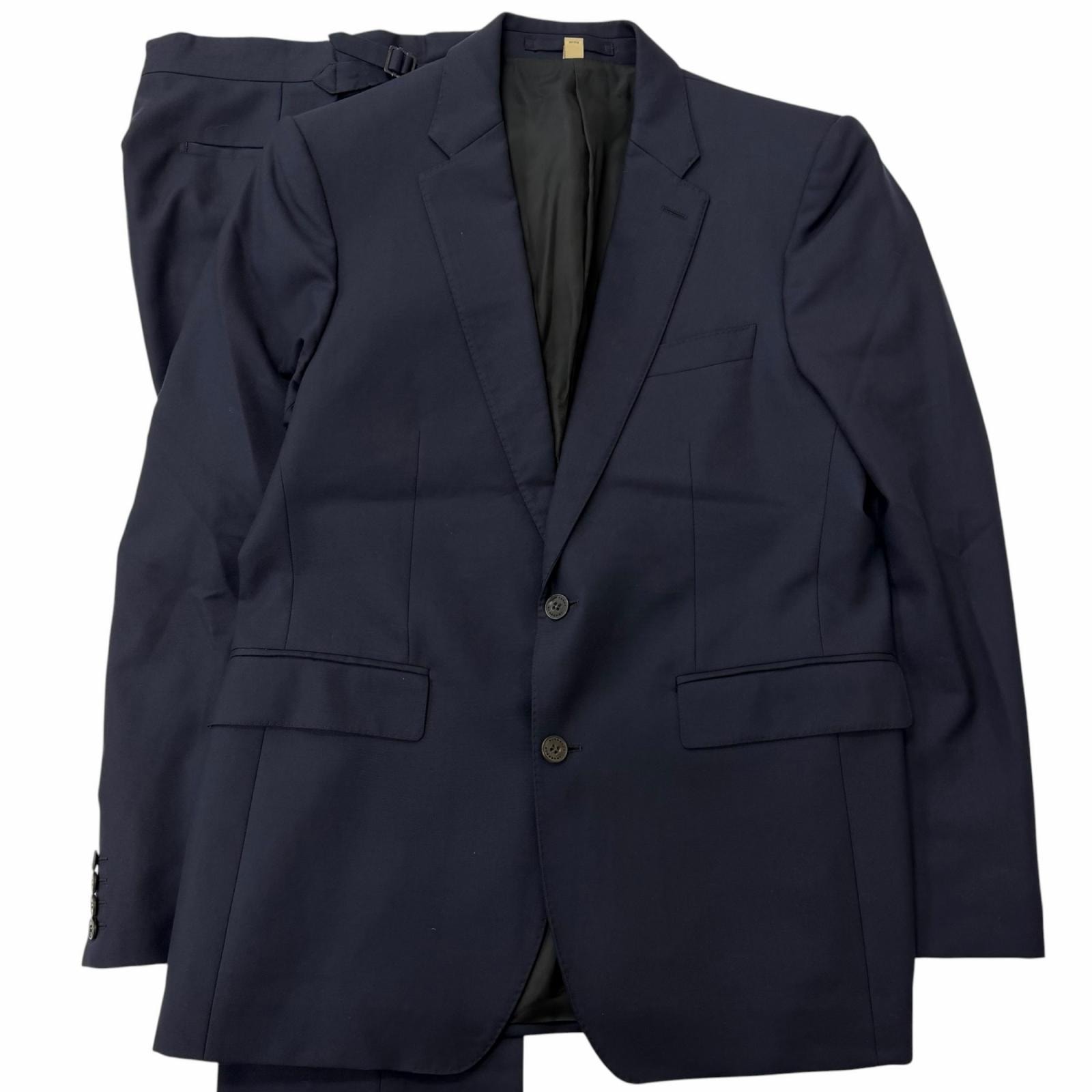 美品 バーバリー スーツ ネイビー メンズ JKT52/PT50 8001230