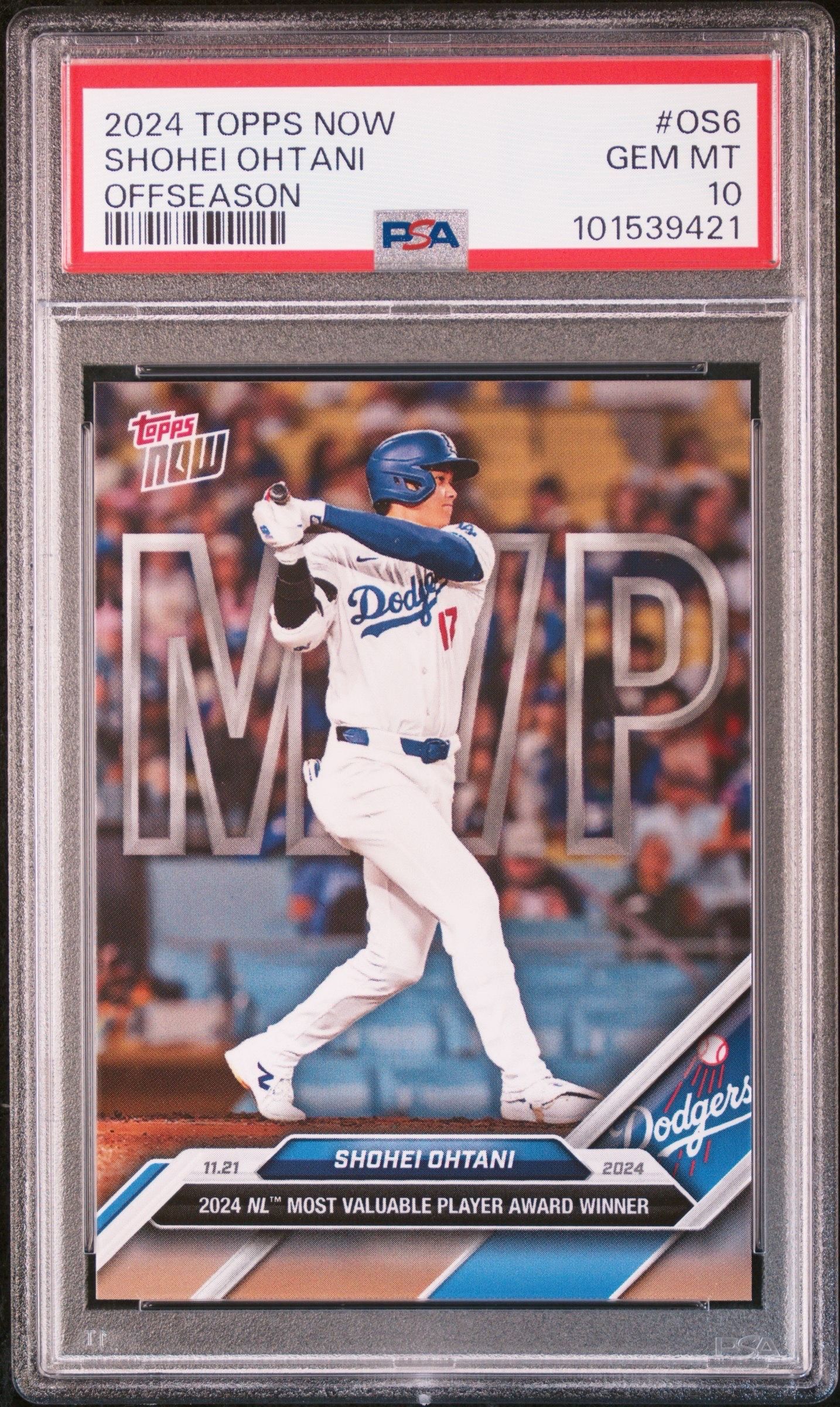大谷翔平 [OS-6](2024 MLB トップスナウカード「LOOK FOR RELICS and AUTO-RELICS」)