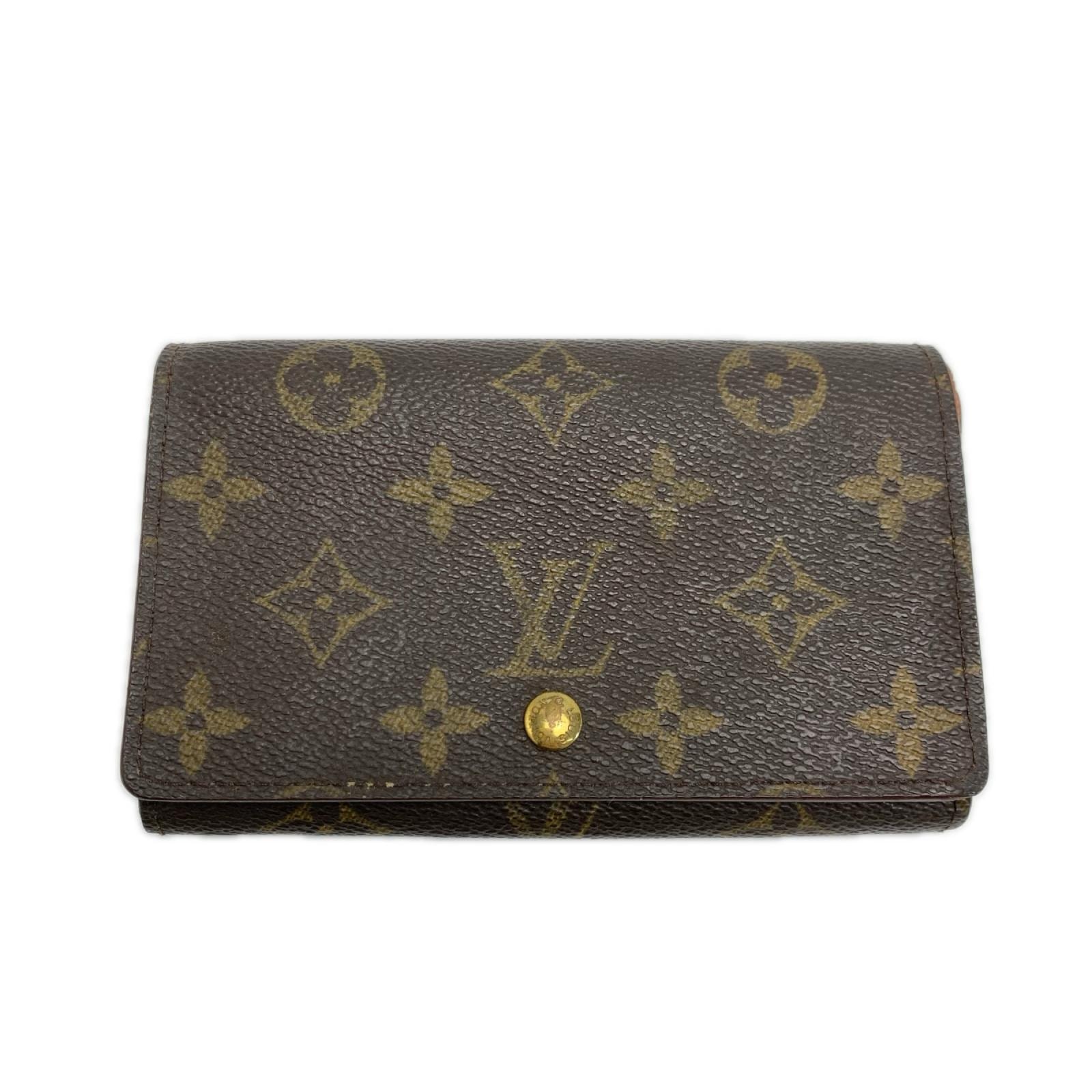 LOUIS VUITTON ルイヴィトン モノグラム ポルトモネ ビエ トレゾール M61730 2つ折り財布