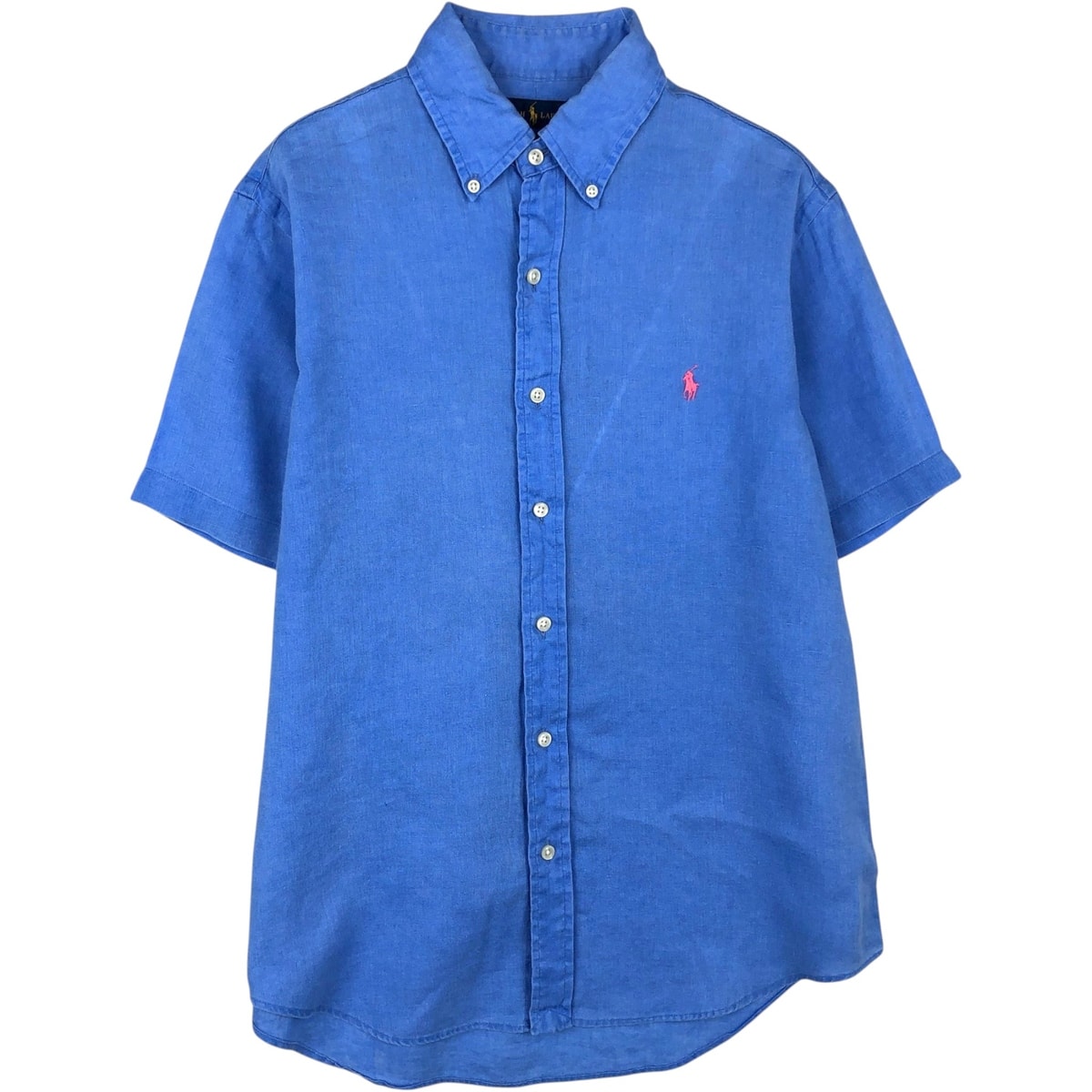 ラルフローレン OCEAN WASH LINEN リネン シャツ メンズ D (傷や汚れあり)】古着 ラルフローレン Ralph Lauren OCEAN WASH