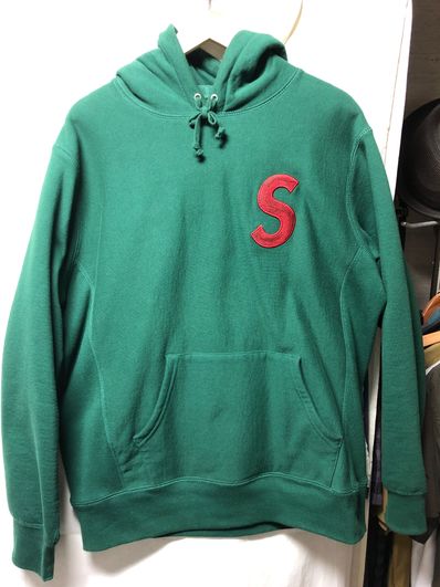 Supreme S Logo Hooded Sweatshirt "Green" (19FW)