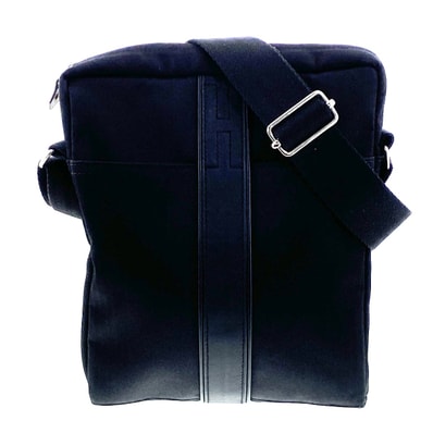 HERMES エルメス アカプルコ ポシェットバンドリエール MM ショルダーバッグ トワルシェブロン ブラック ユニセックス【中古】