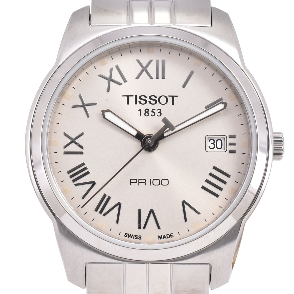 値下 ティソ TISSOT T049.410.11.033.01 PR100 デイト クォーツ メンズ 未使用品 箱・保証書付き O#143537