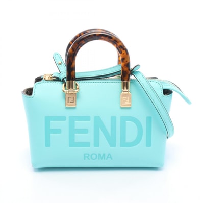 フェンディ FENDI バイザウェイ ミニ 2WAY ハンドバッグ バッグ レザー レディース グリーン系 8BS067 【中古】