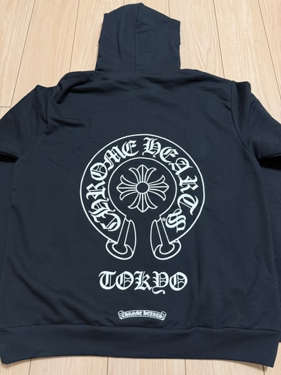 Chrome Hearts Tokyo Exclusive Horseshoe Print Pullover Hoodie "Black"
