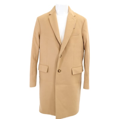 バーバリー 【美品/国内正規】8058261 カシミヤ混ウール ノッチドラペル チェスター 50