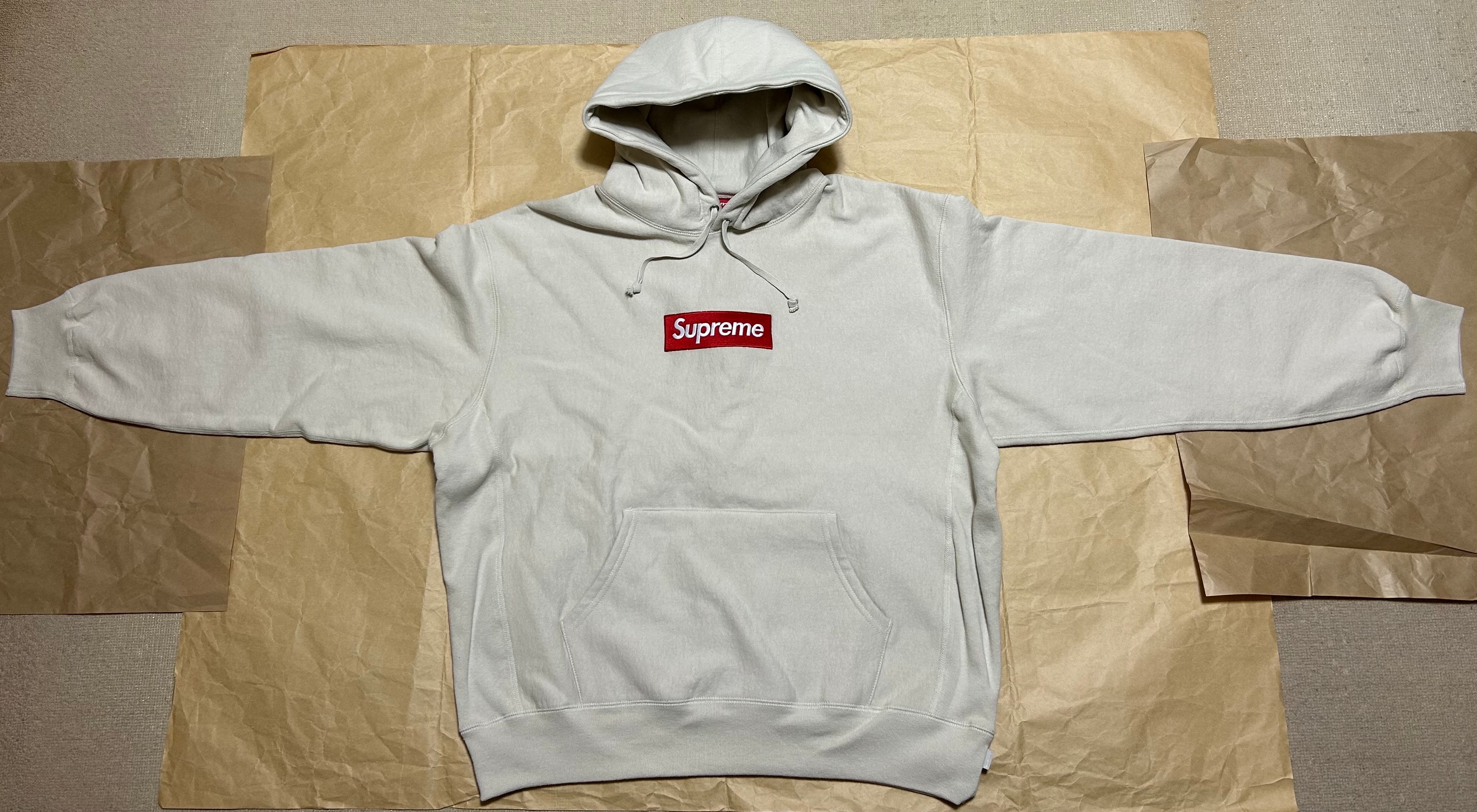 Supreme Box Logo Hooded Sweatshirt "Stone" (24FW)