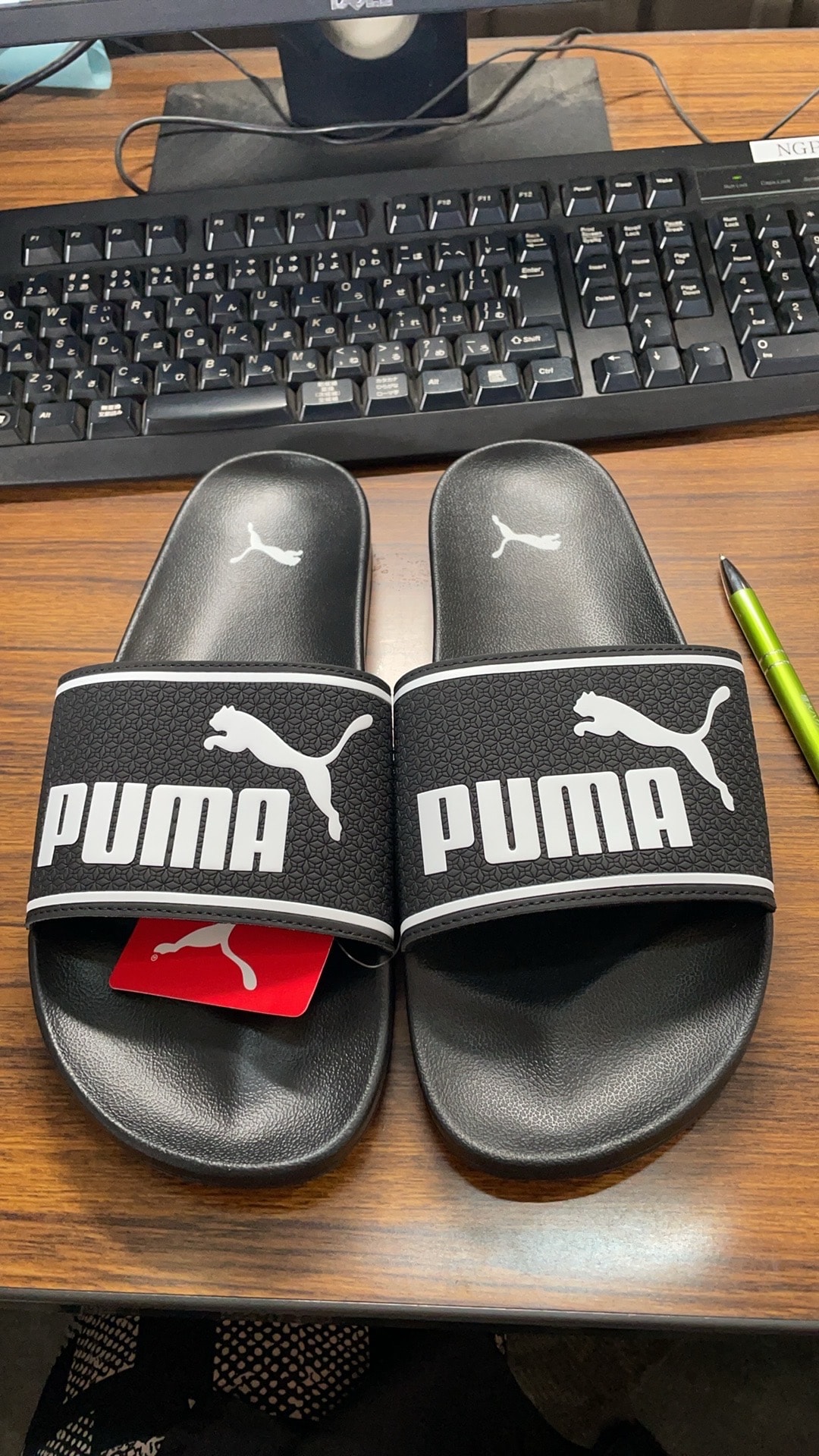 Puma Lead Cat 2.0 Sandals "Black/White"