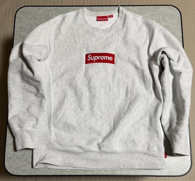 Supreme Box Logo Crewneck Sweatshirt "Ash Grey" (18FW)