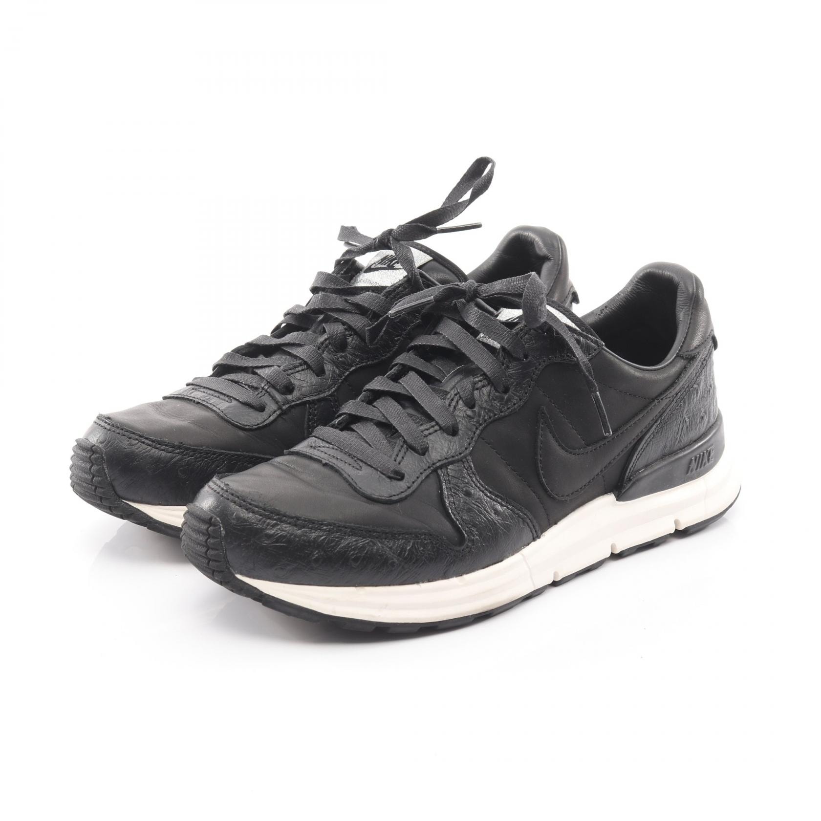 ソフネット SOPHNET. SOPHNET × NIKE LUNAR INTERNATIONALIST SP スニーカー 靴 レザー メンズ ブラック系 718764-001 【中古】