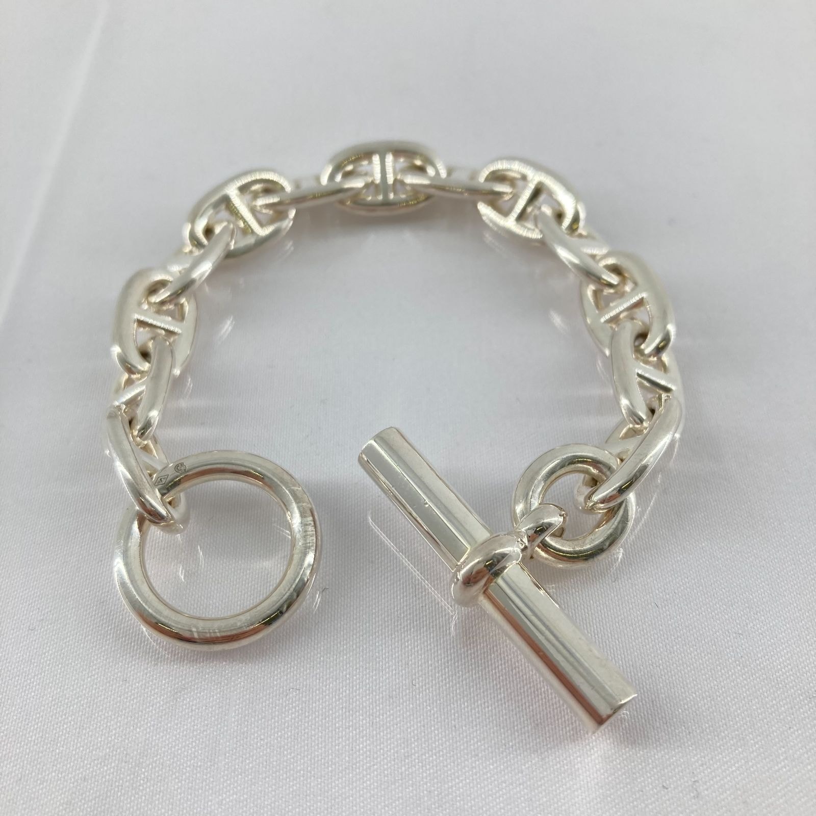 HERMES(エルメス) シェーヌダンクルMM 13コマ Ag925 25/49.8g ブレスレット シルバー