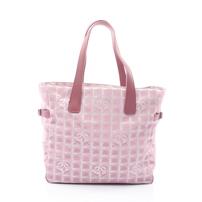 シャネル CHANEL ニュートラベルラインGM トートバッグ バッグ レザー ナイロンキャンバス レディース ピンク系 A15825 【中古】