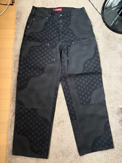 Supreme Flag Double Knee Painter Pant "Black"