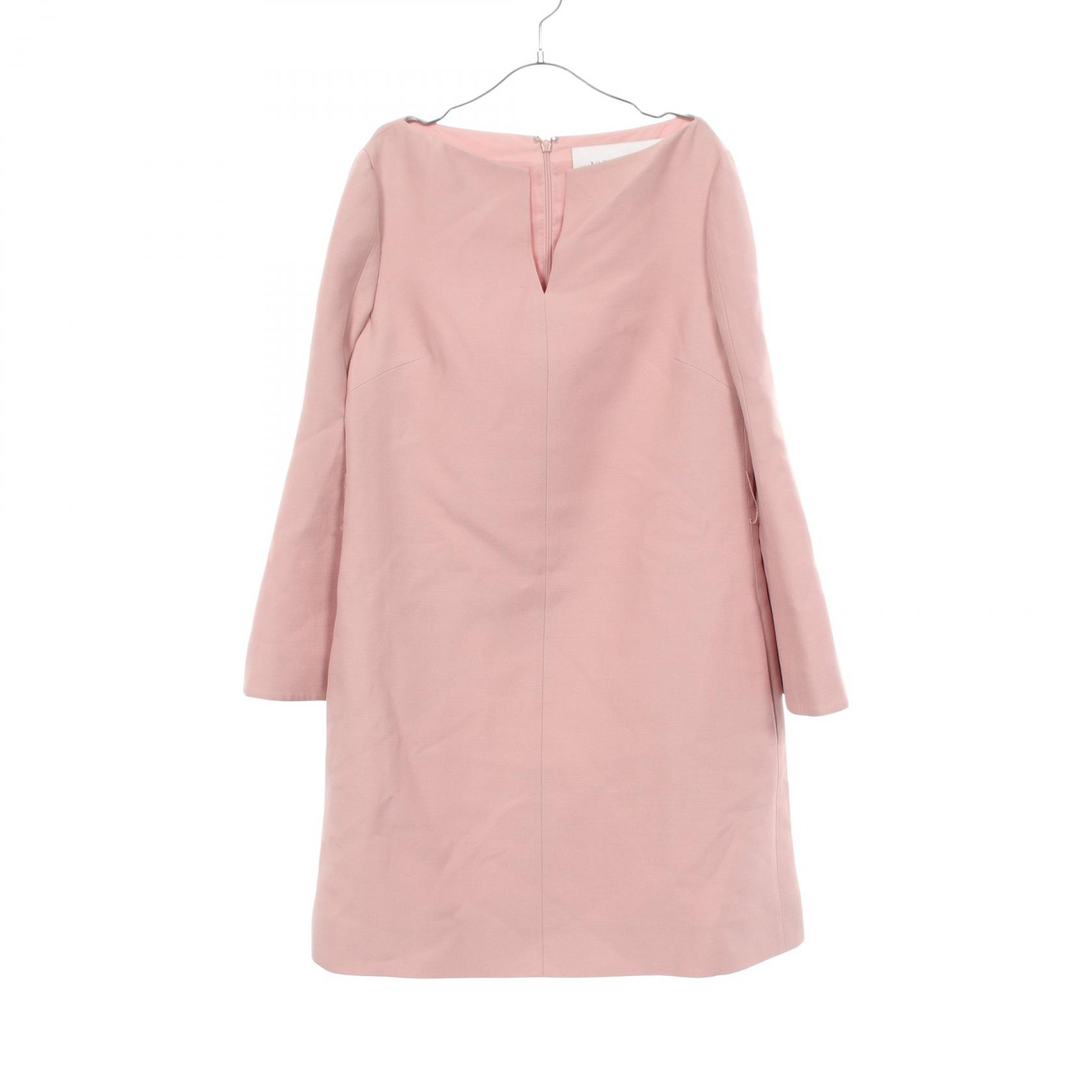 ヴァレンチノ Valentino ベルスリーブ ワンピース 衣料品 トップス ウール シルク レディース ピンク系 【中古】