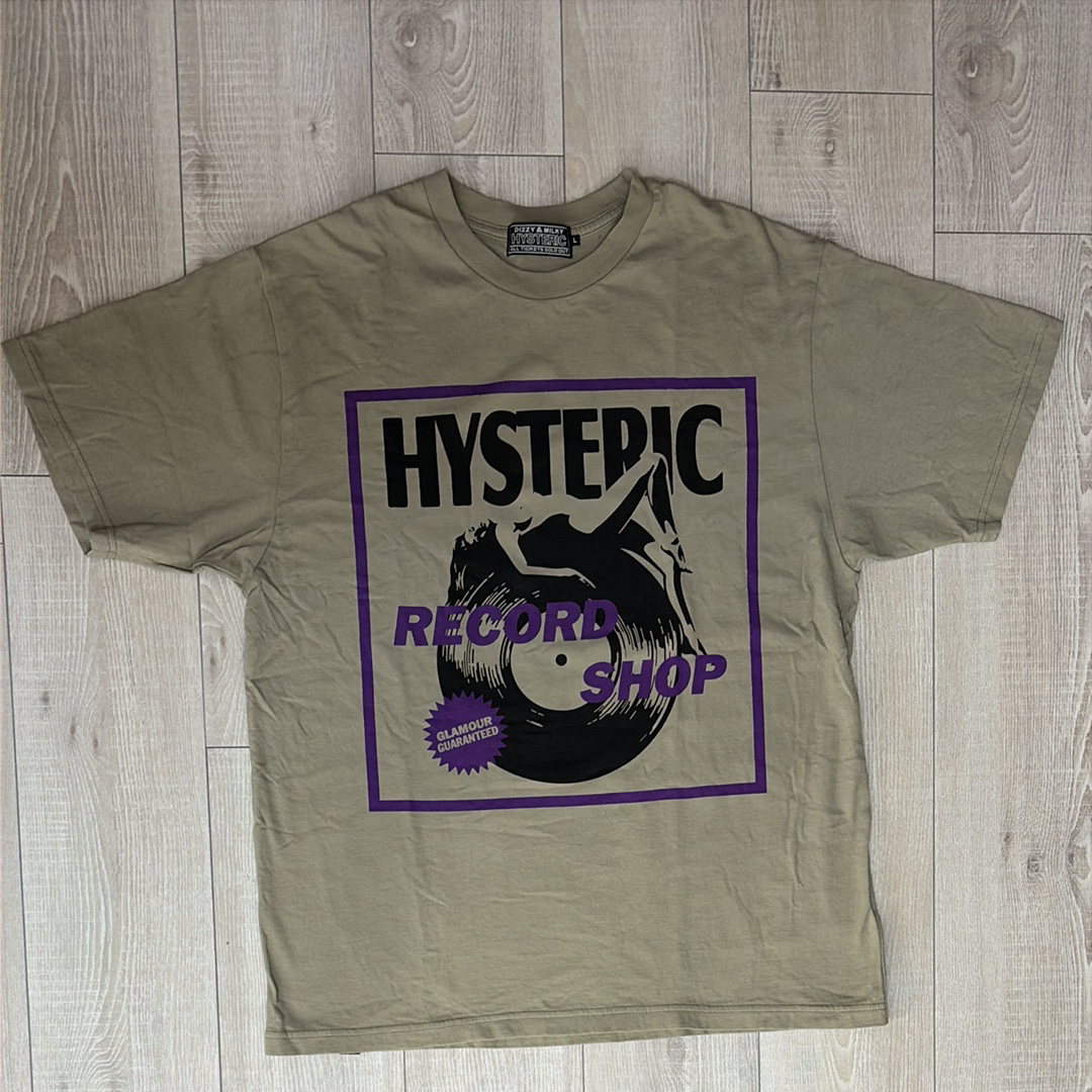 HYSTERIC GLAMOUR Record Shop T-Shirt "Green"