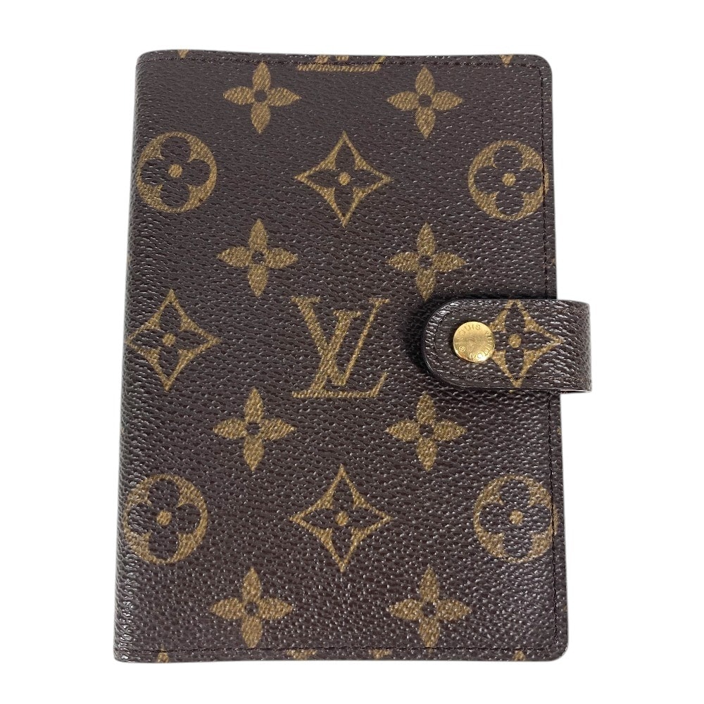 ルイヴィトン LOUIS VUITTON アジェンダPM アジェンダ PM  R20005 モノグラム システム手帳 ステーショナリー 手帳カバー モノグラムキャンバス ブラウン