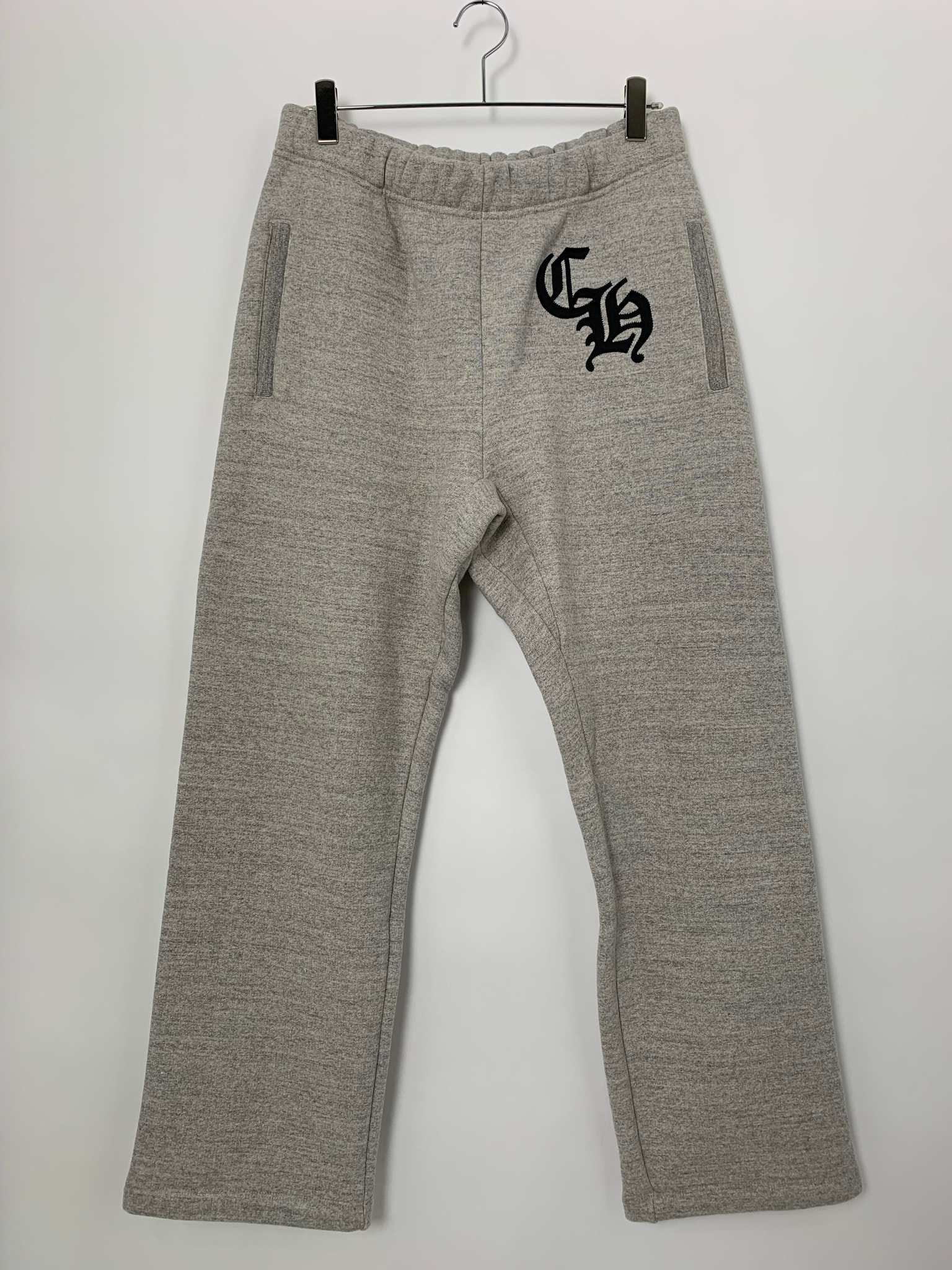 Chrome Hearts Y Not CH Applique Embroidery Sweat Pants "Grey"