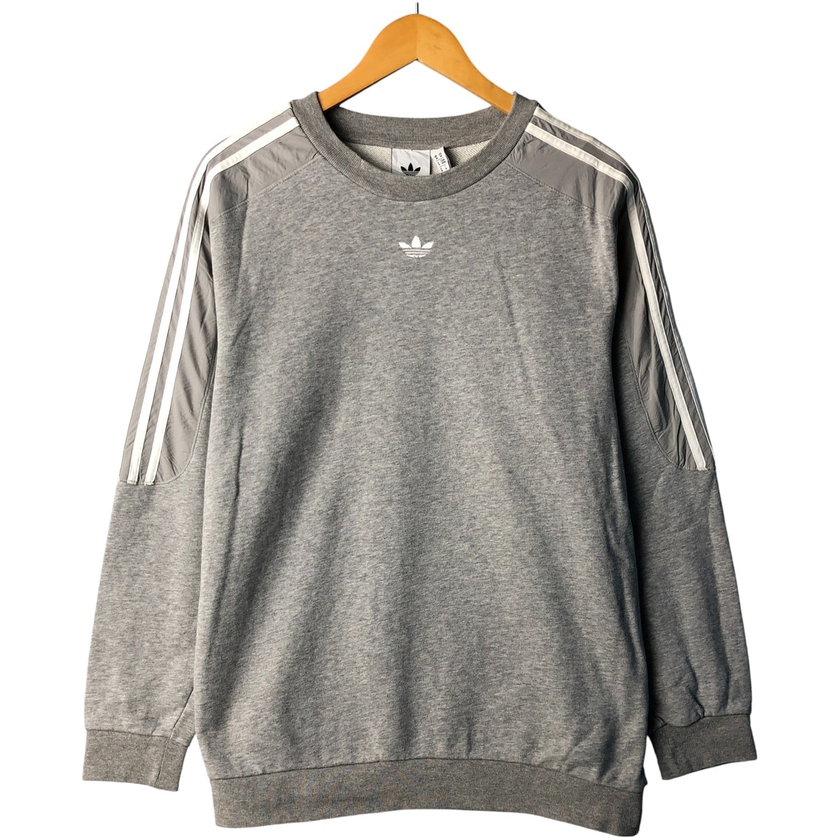 古着 アディダス adidas トレフォイルロゴ ワンポイントロゴスウェットシャツ トレーナー メンズM相当/eaa480199