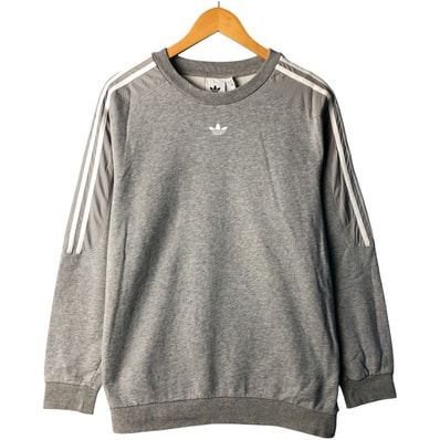 古着 アディダス adidas トレフォイルロゴ ワンポイントロゴスウェットシャツ トレーナー メンズM相当/eaa480199