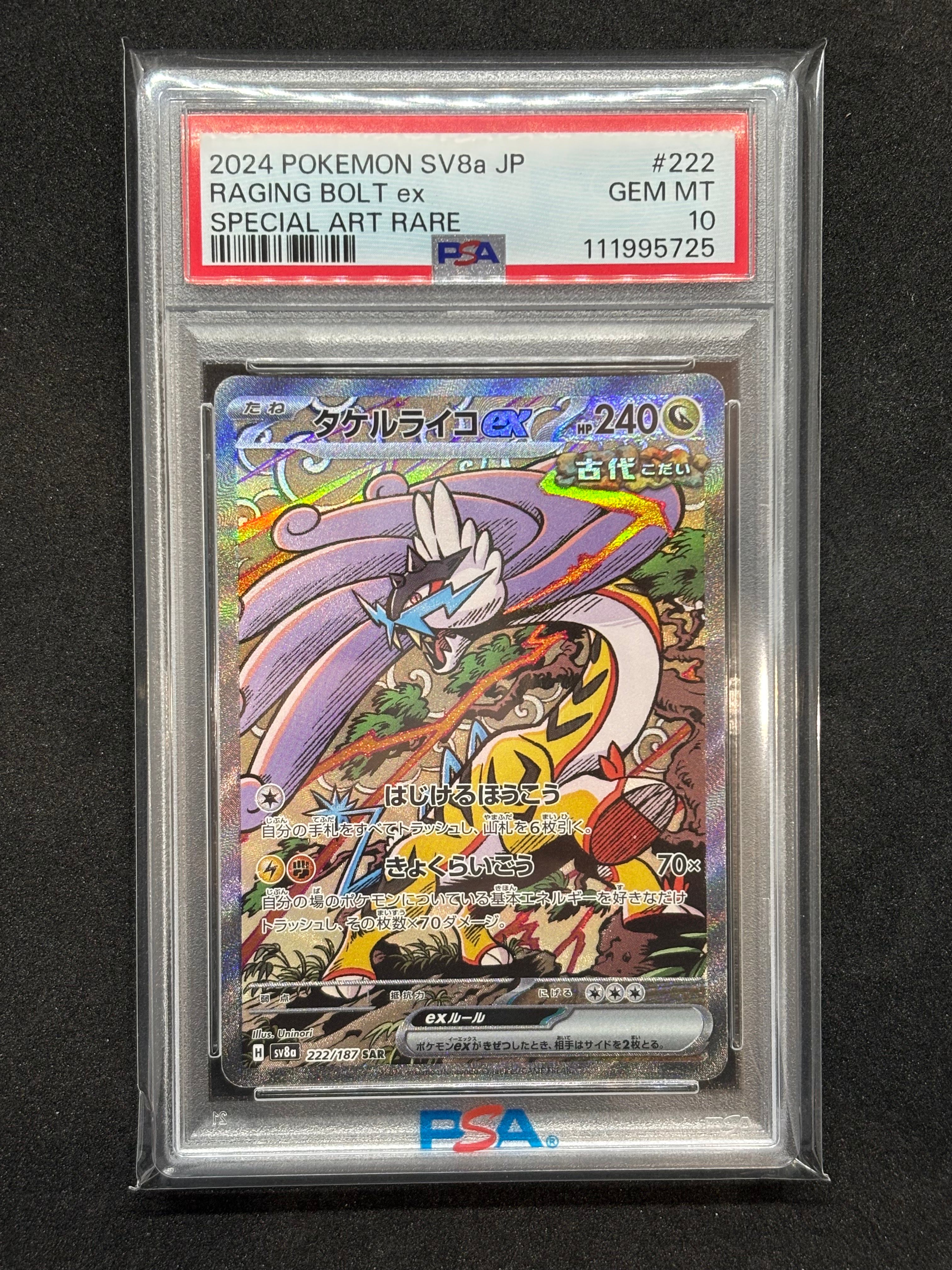 タケルライコex SAR [SV8a 222/187](ハイクラスパック「テラスタルフェスex」)