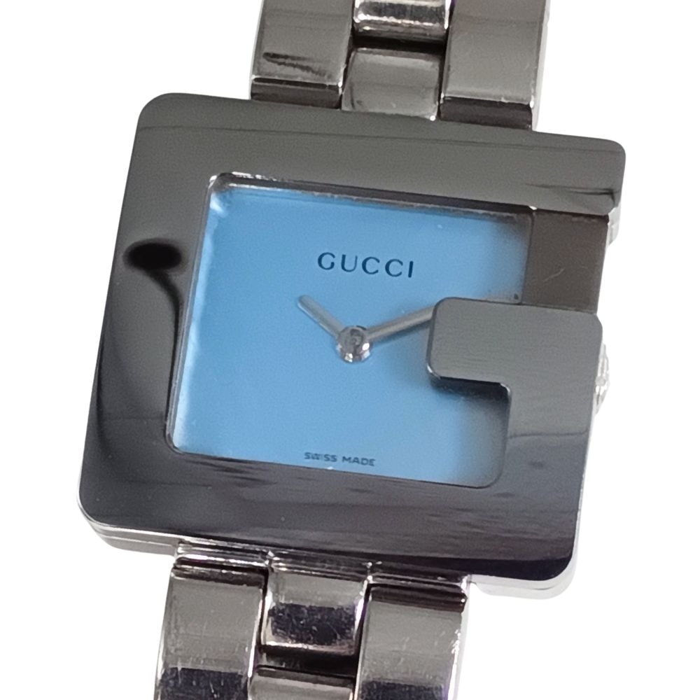 GUCCI グッチ 3600L Gモチーフ ブルーシェル クォーツ レディース 腕時計 C1281
